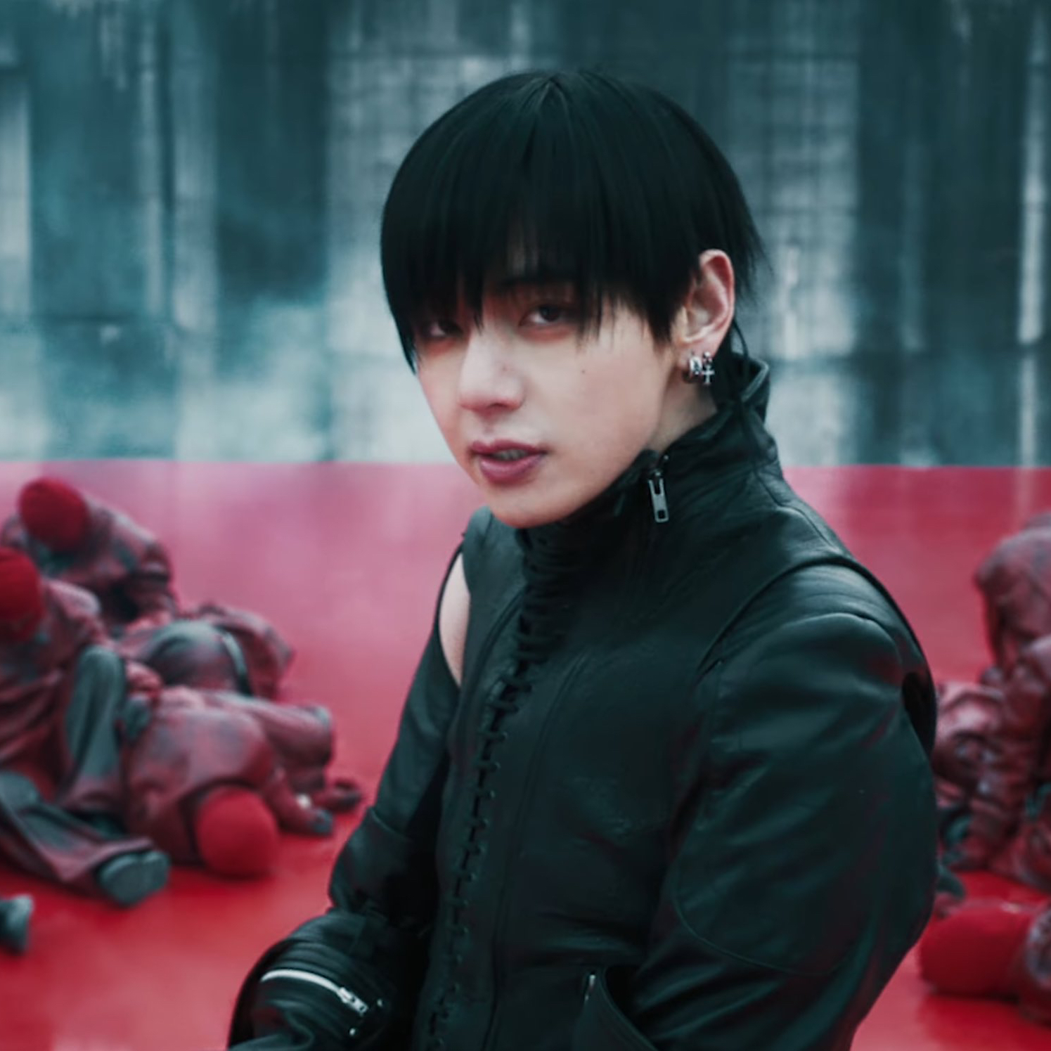 A moment captured by V (BTS)'s fan