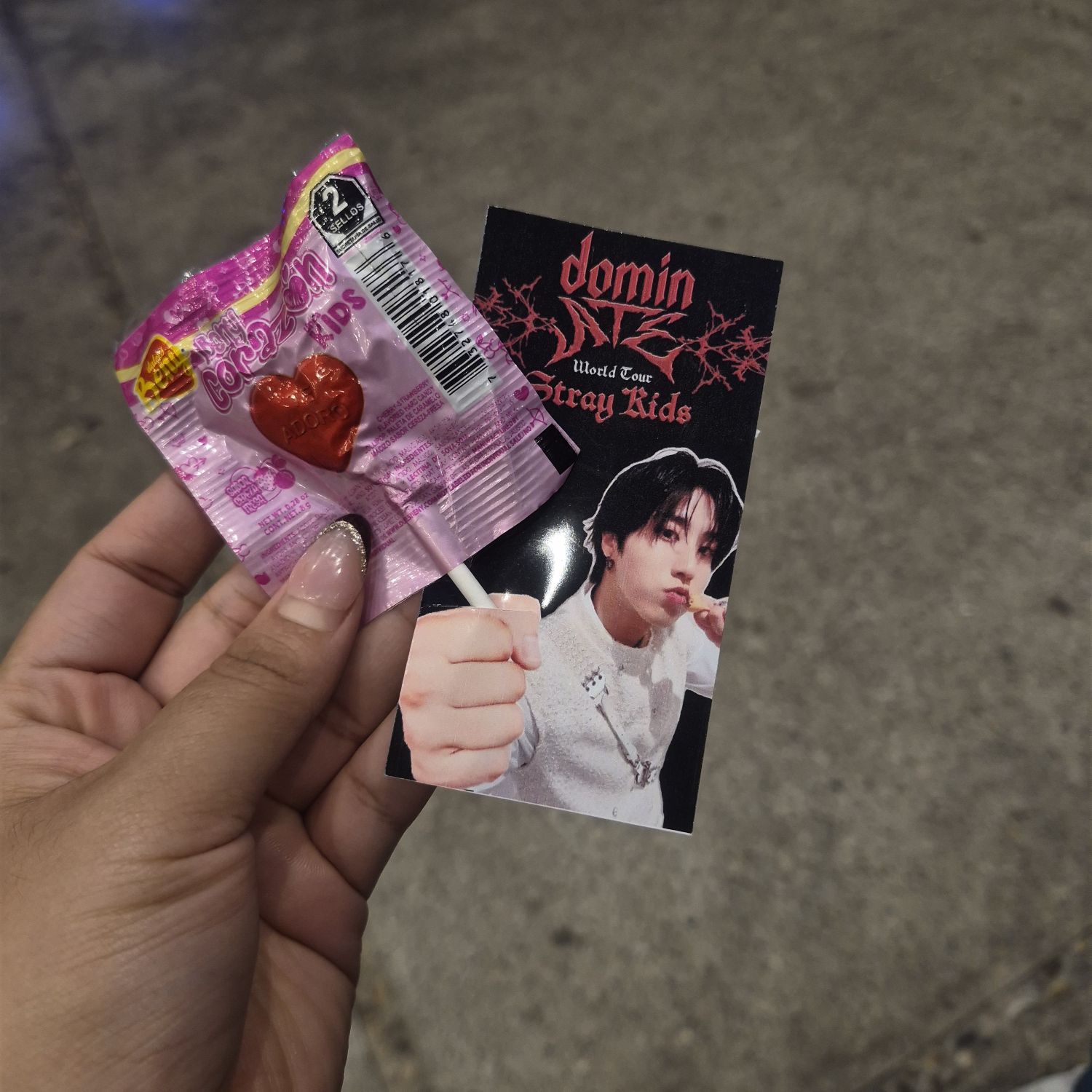 A moment captured by HAN (Stray Kids)'s fan