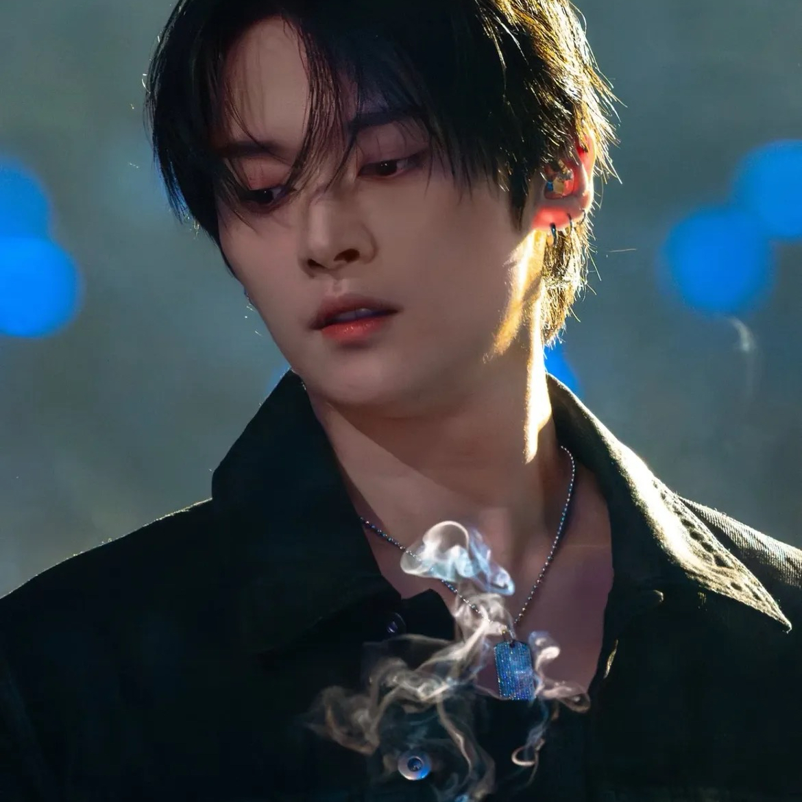 A moment captured by Lee Know (Stray Kids)'s fan