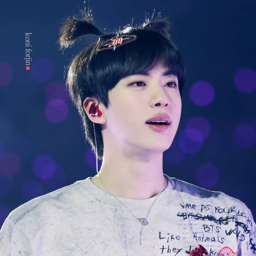 Recent activity shot of Jin (BTS)
