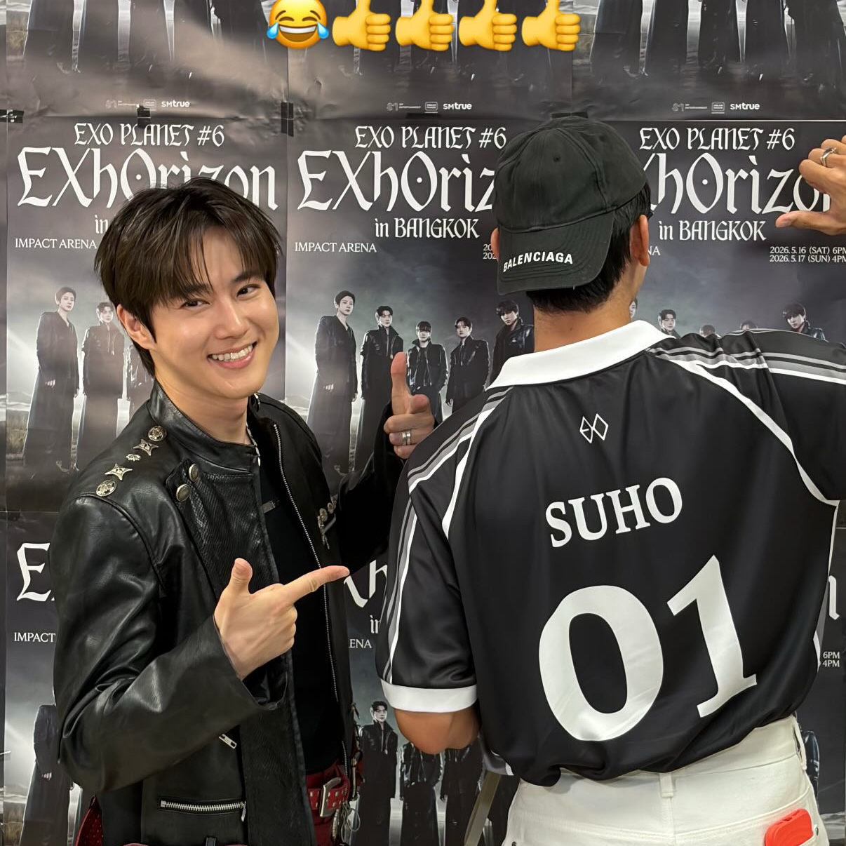 Momen yang diabadikan oleh penggemar Suho (EXO)