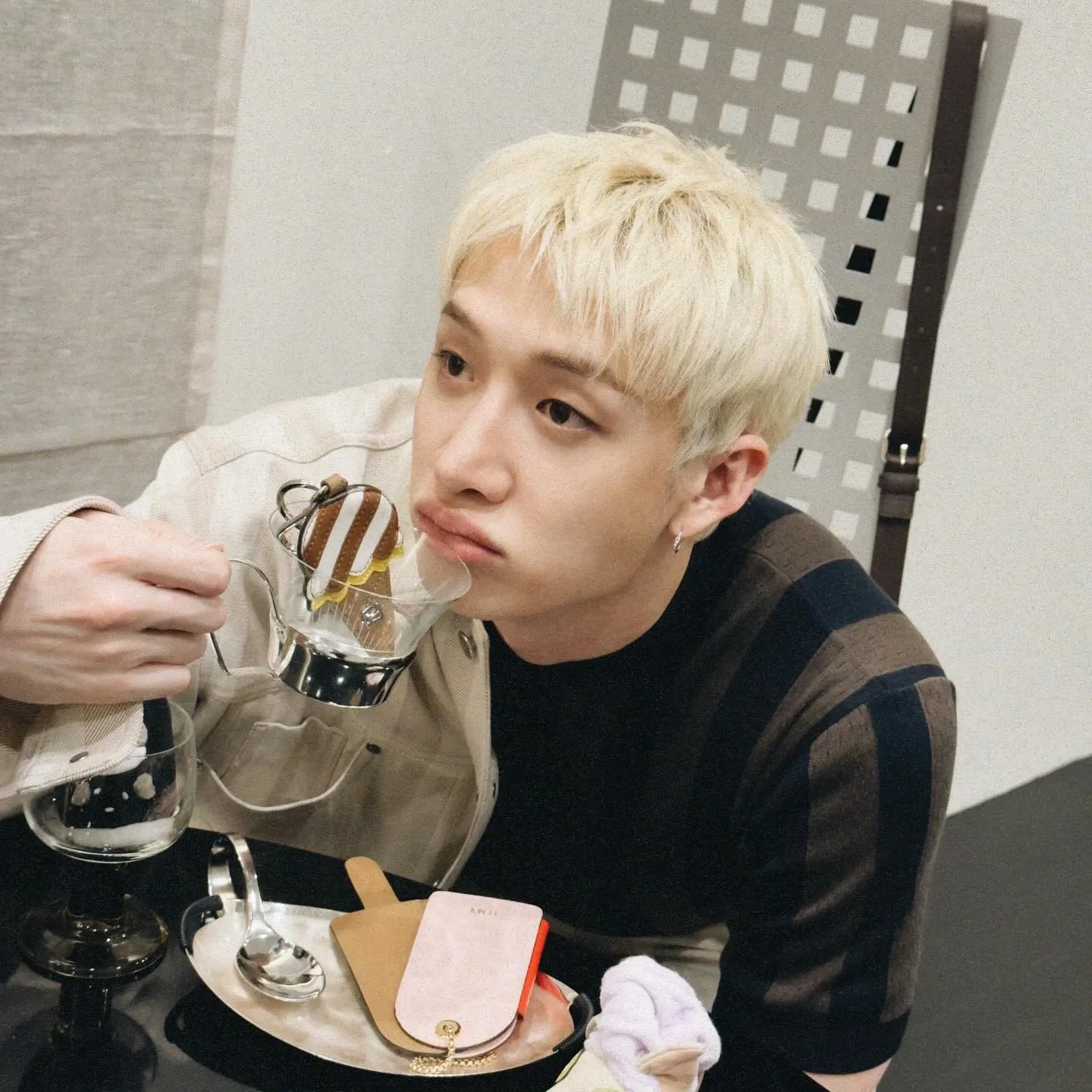 Recent activity shot of Bang Chan (Stray Kids)