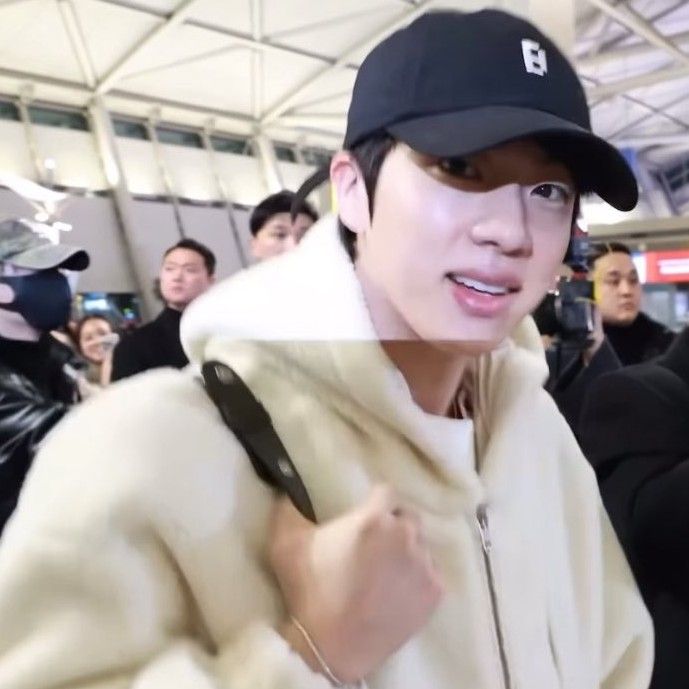 Recent activity shot of Jin (BTS)