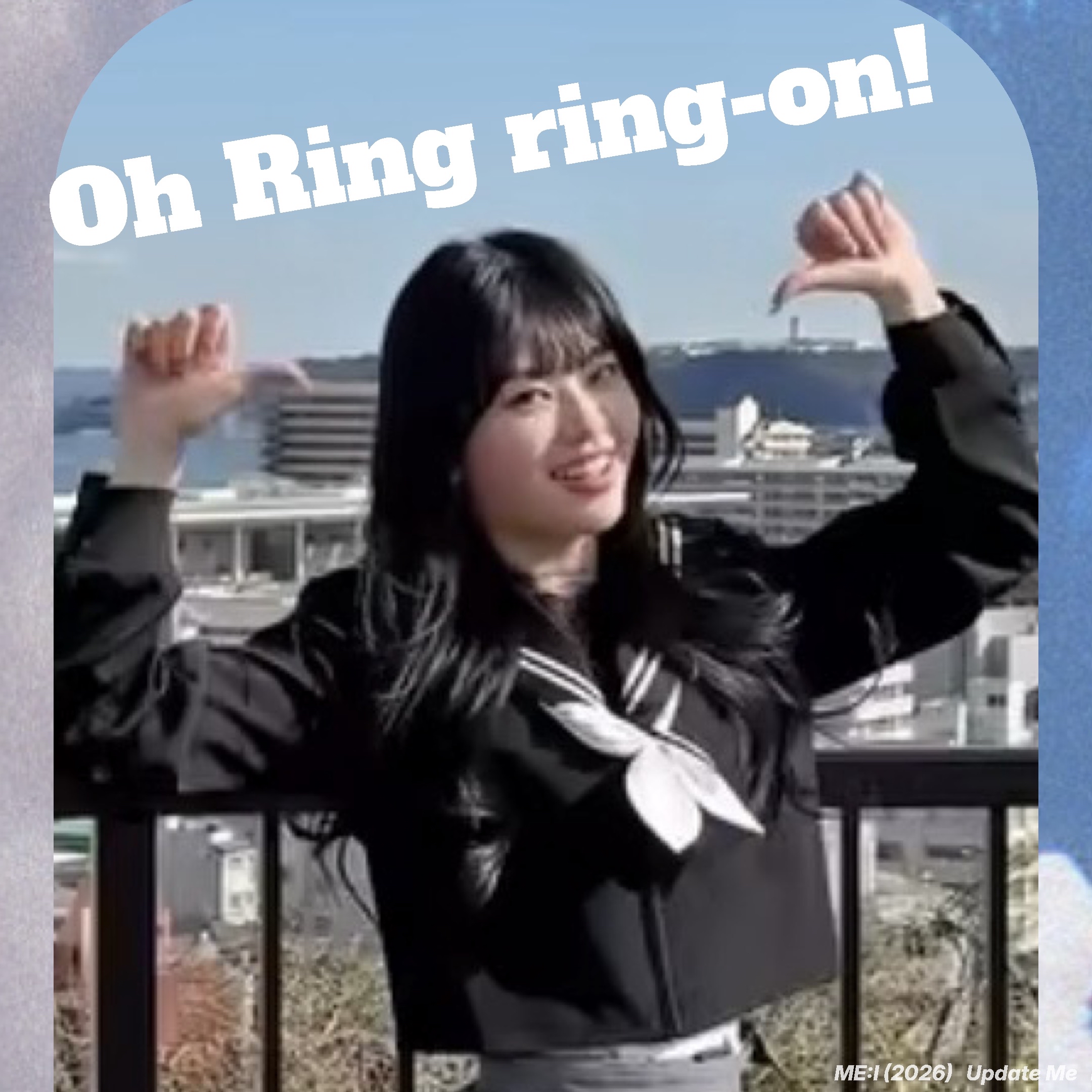 Behind-the-scenes cut of Murakami Rinon (ME:I)