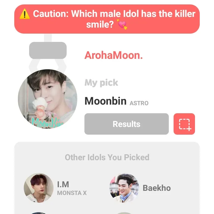 Recent activity shot of Moonbin (ASTRO)