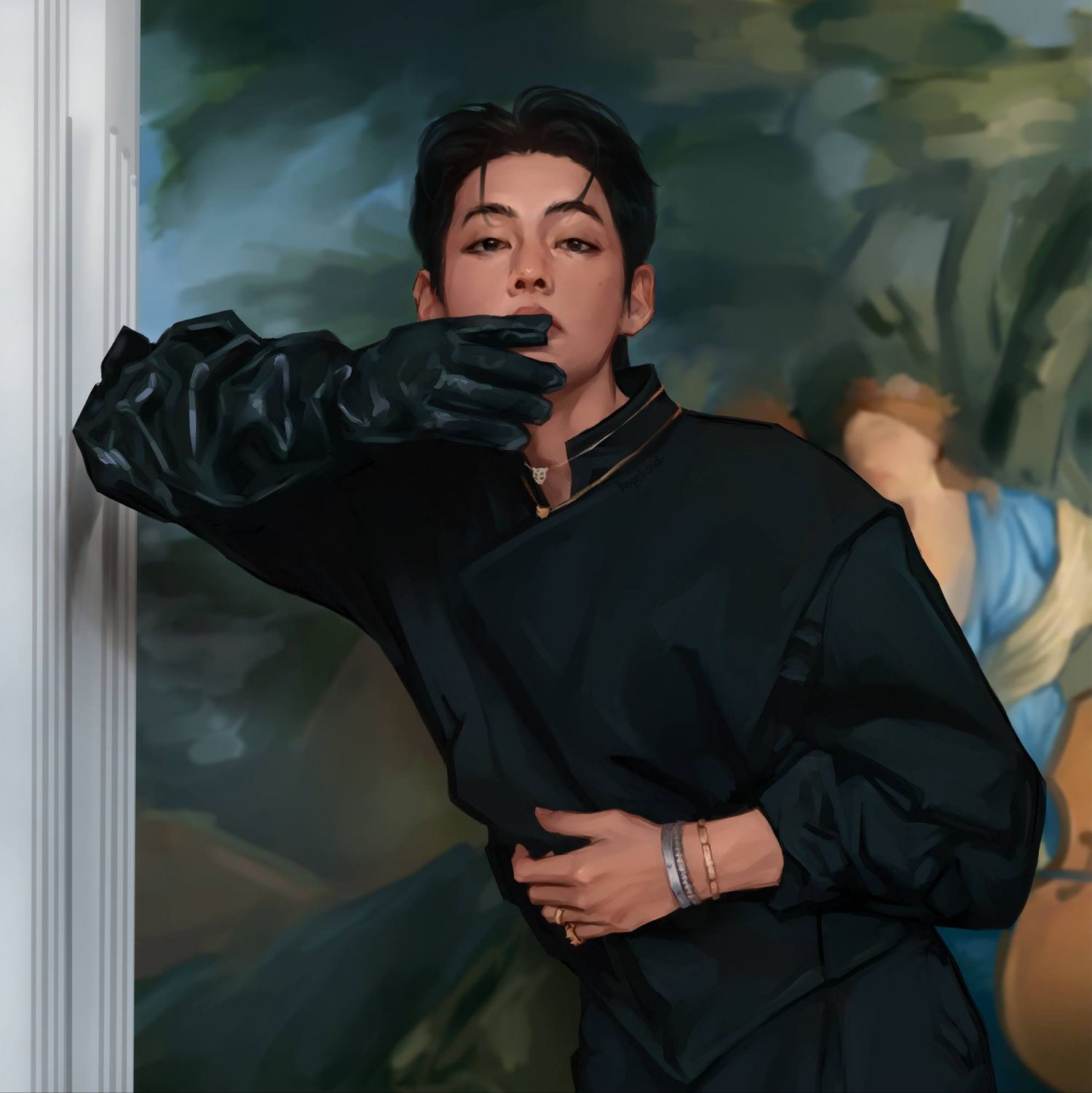 Momen yang diabadikan oleh penggemar V (BTS)