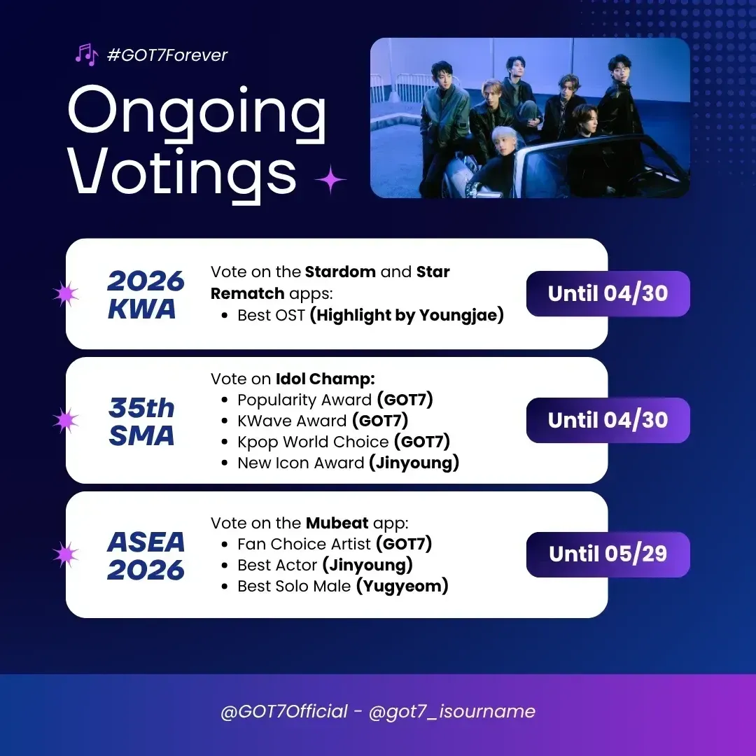 GOT7 최근 활동샷