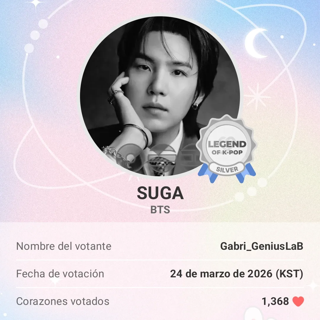 Foto terbaru SUGA (BTS)