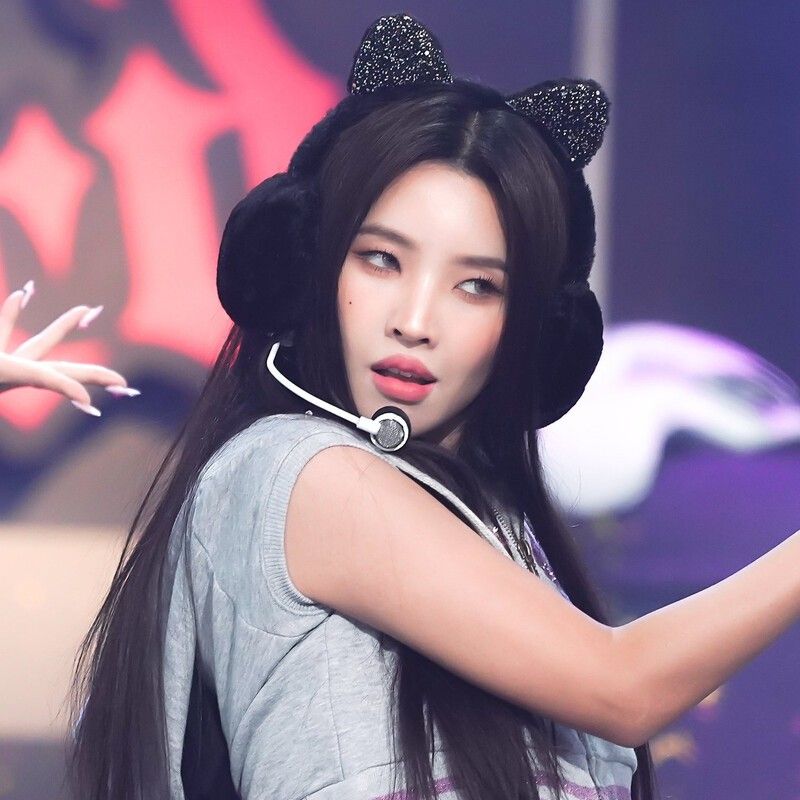 Recent activity shot of Soyeon (i-dle)