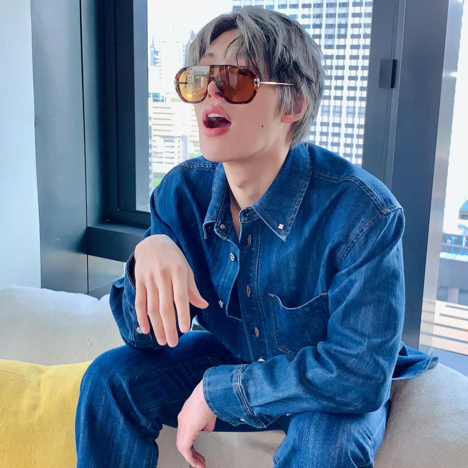 Recent activity shot of Mingi (ATEEZ)