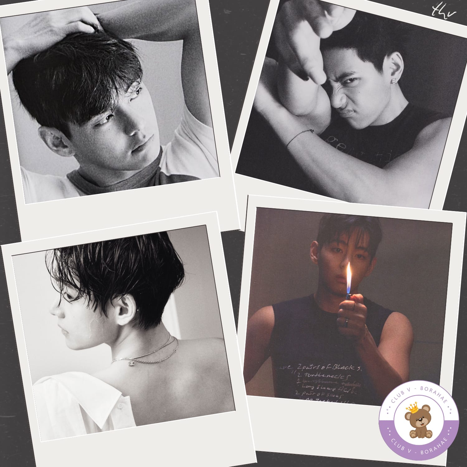 A moment captured by V (BTS)'s fan