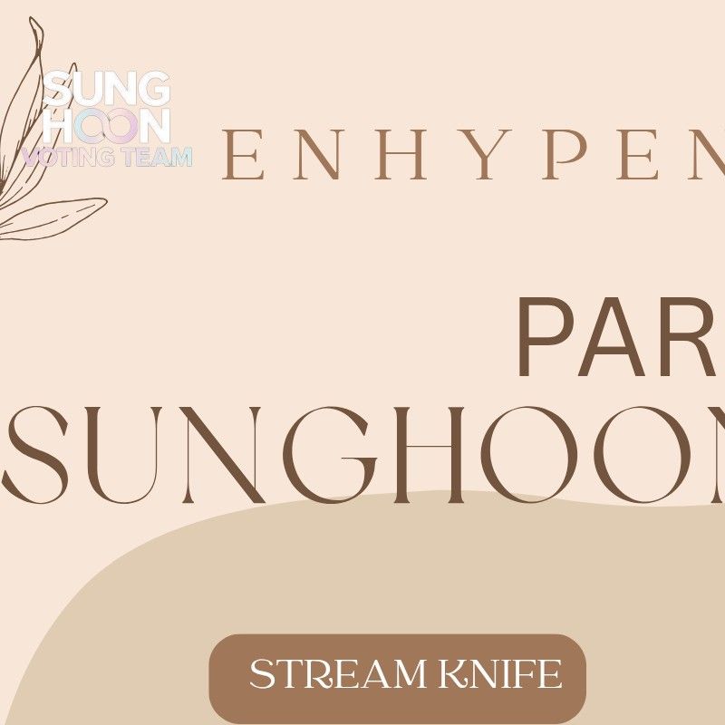 Recent activity shot of Sunghoon (ENHYPEN)