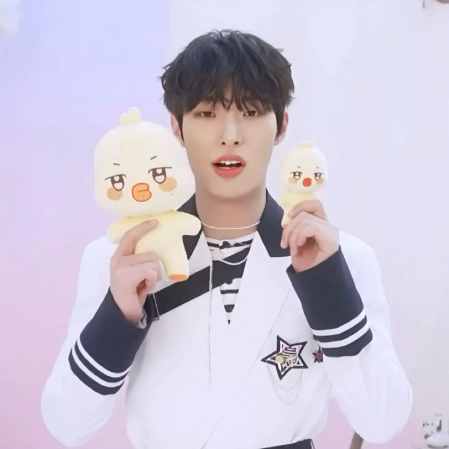 A moment captured by Mingi (ATEEZ)'s fan