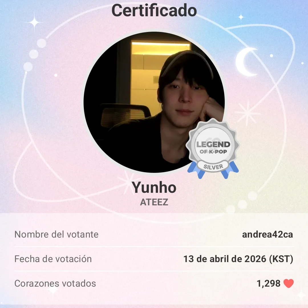 Recent activity shot of Yunho (ATEEZ)