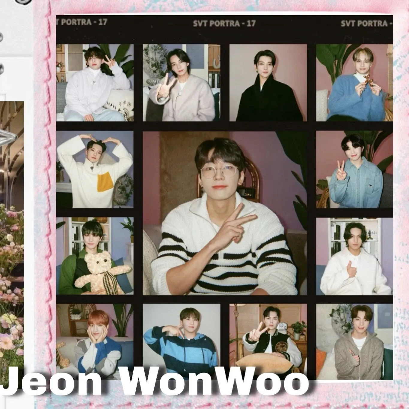 A moment captured by Wonwoo (SEVENTEEN)'s fan