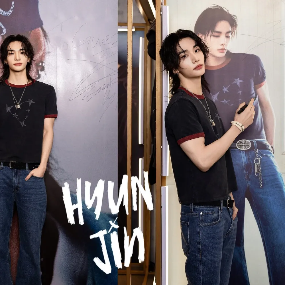 Momen yang diabadikan oleh penggemar Hyunjin (Stray Kids)