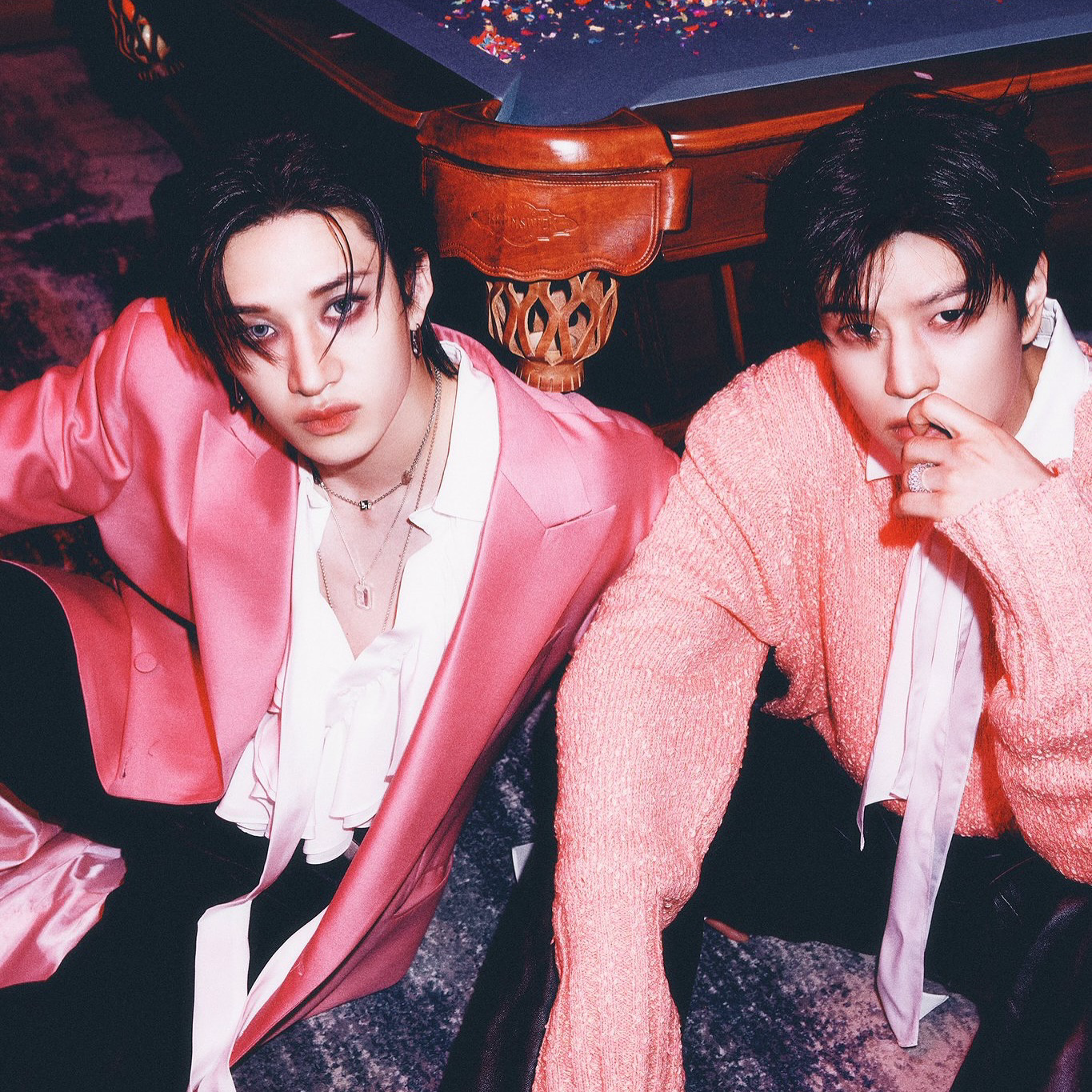 A moment captured by Stray Kids's fan