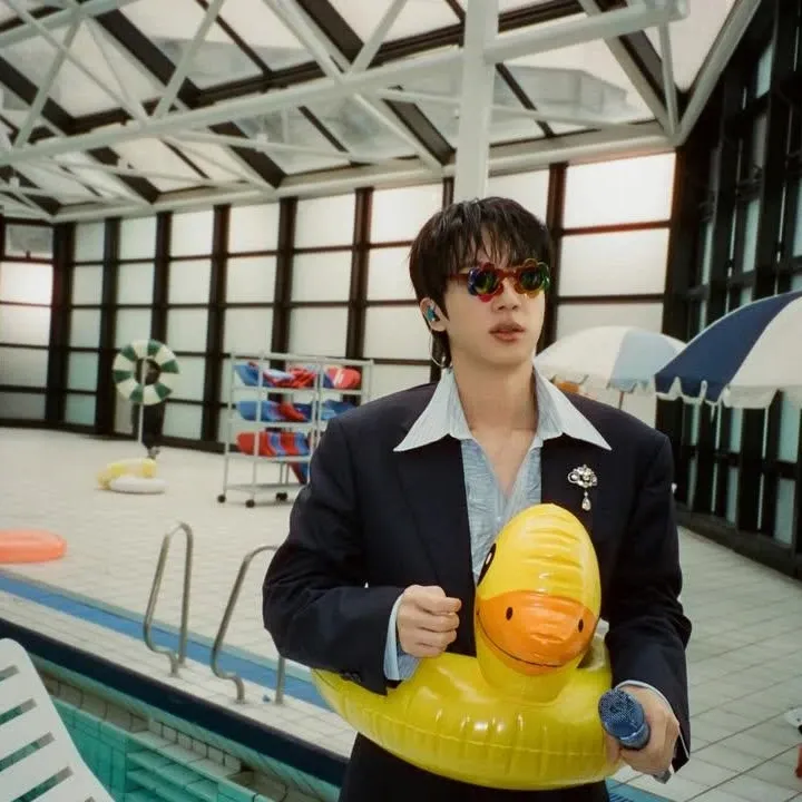 Recent activity shot of Jin (BTS)