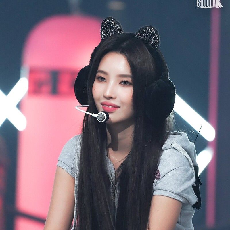 Recent activity shot of Soyeon (i-dle)