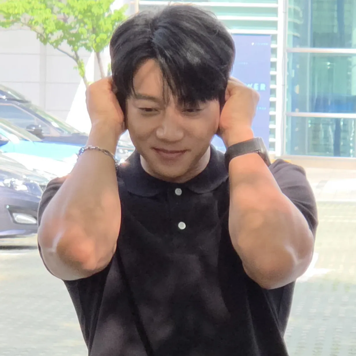 Behind-the-scenes cut of Hwang Chiyeol