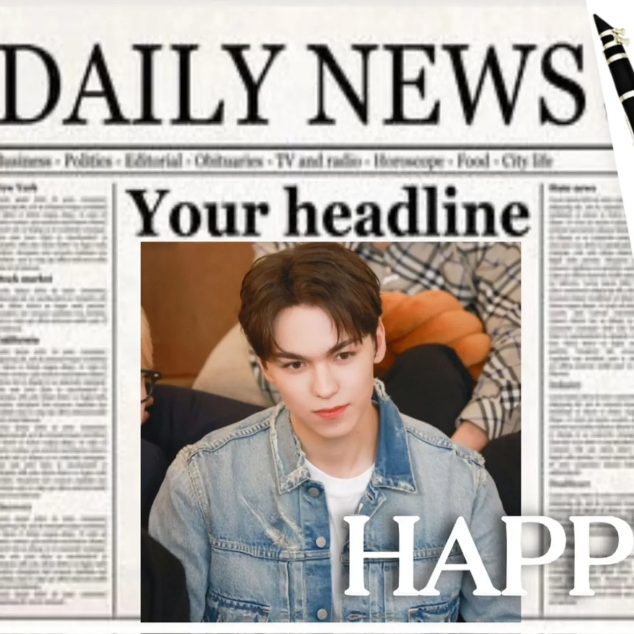A moment captured by Vernon (SEVENTEEN)'s fan