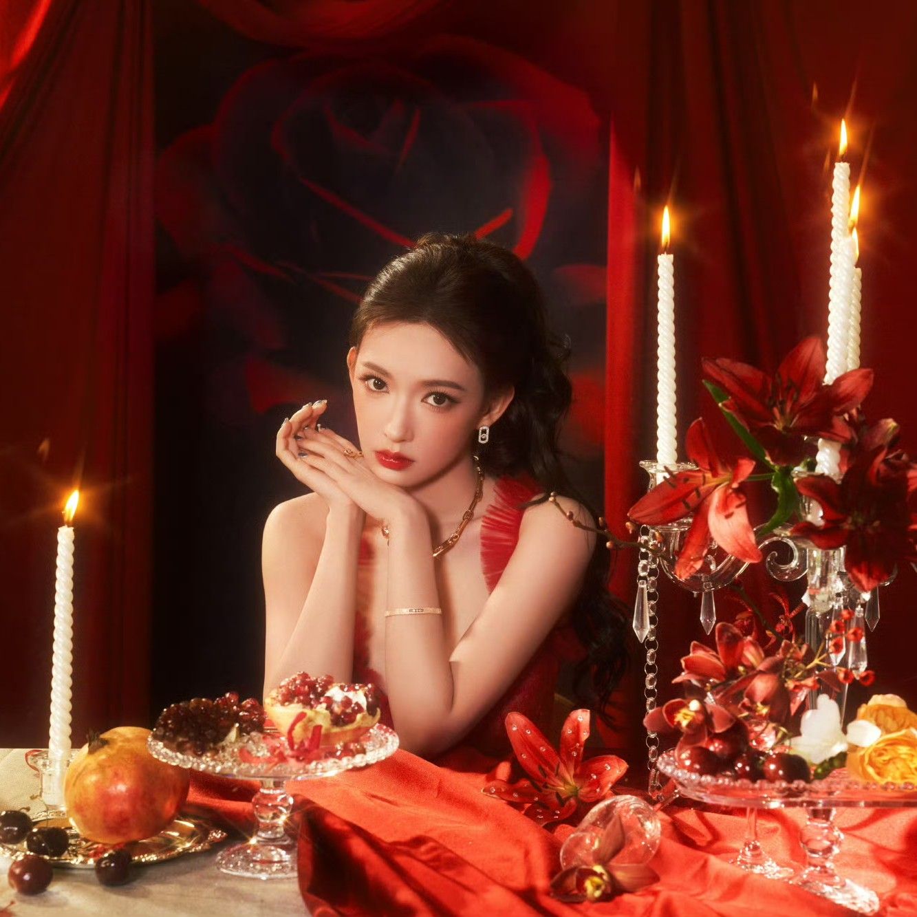 A moment captured by Cheng Xiao's fan