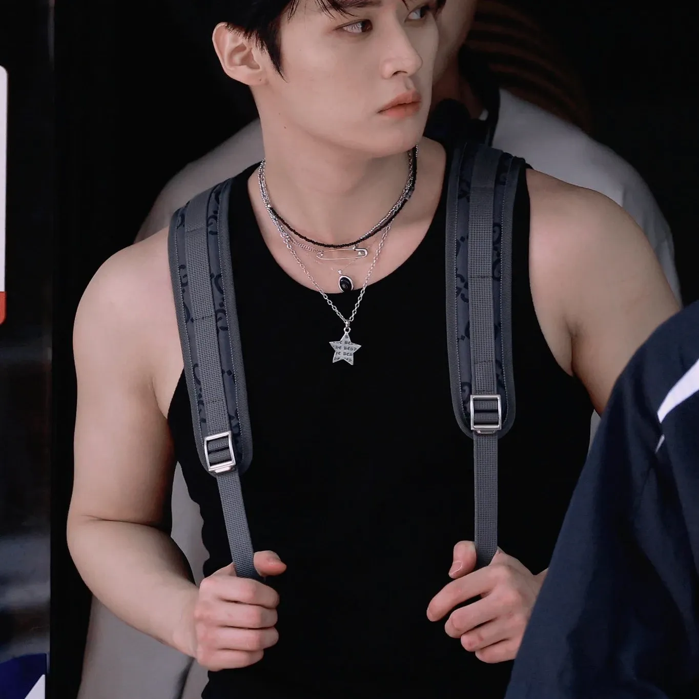 A moment captured by Lee Know (Stray Kids)'s fan