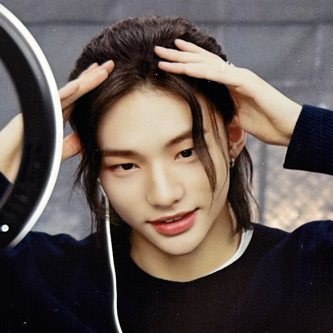 A moment captured by Hyunjin (Stray Kids)'s fan