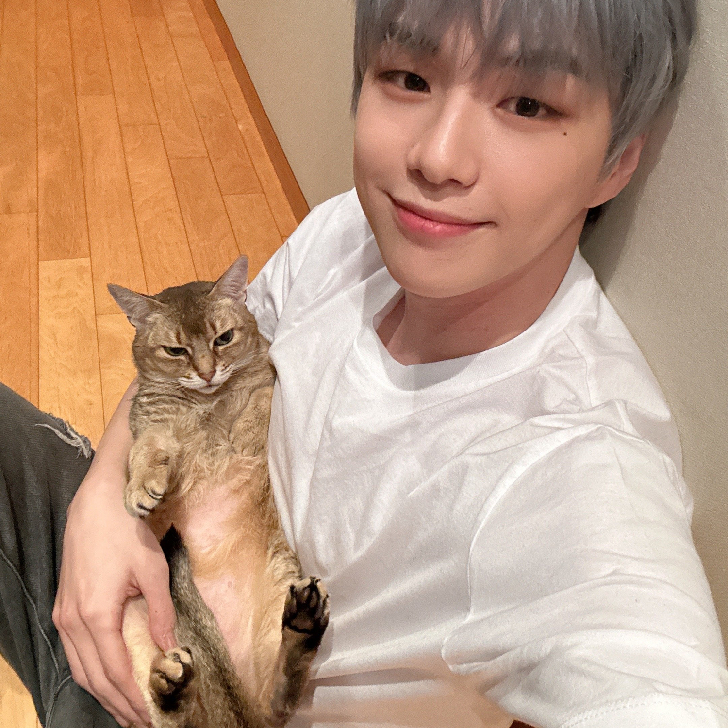 A moment captured by Kang Daniel's fan