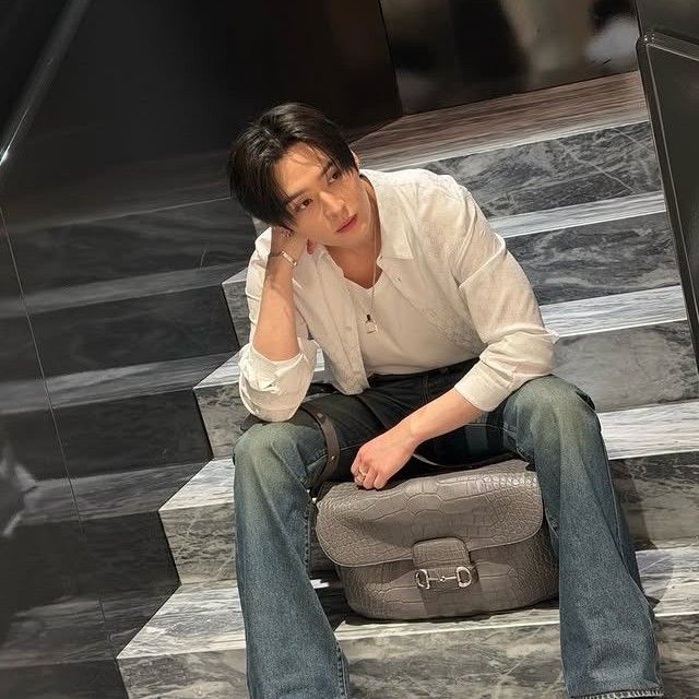 A moment captured by Stray Kids's fan