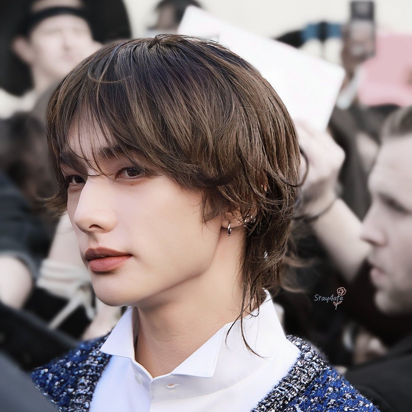 A moment captured by Hyunjin (Stray Kids)'s fan