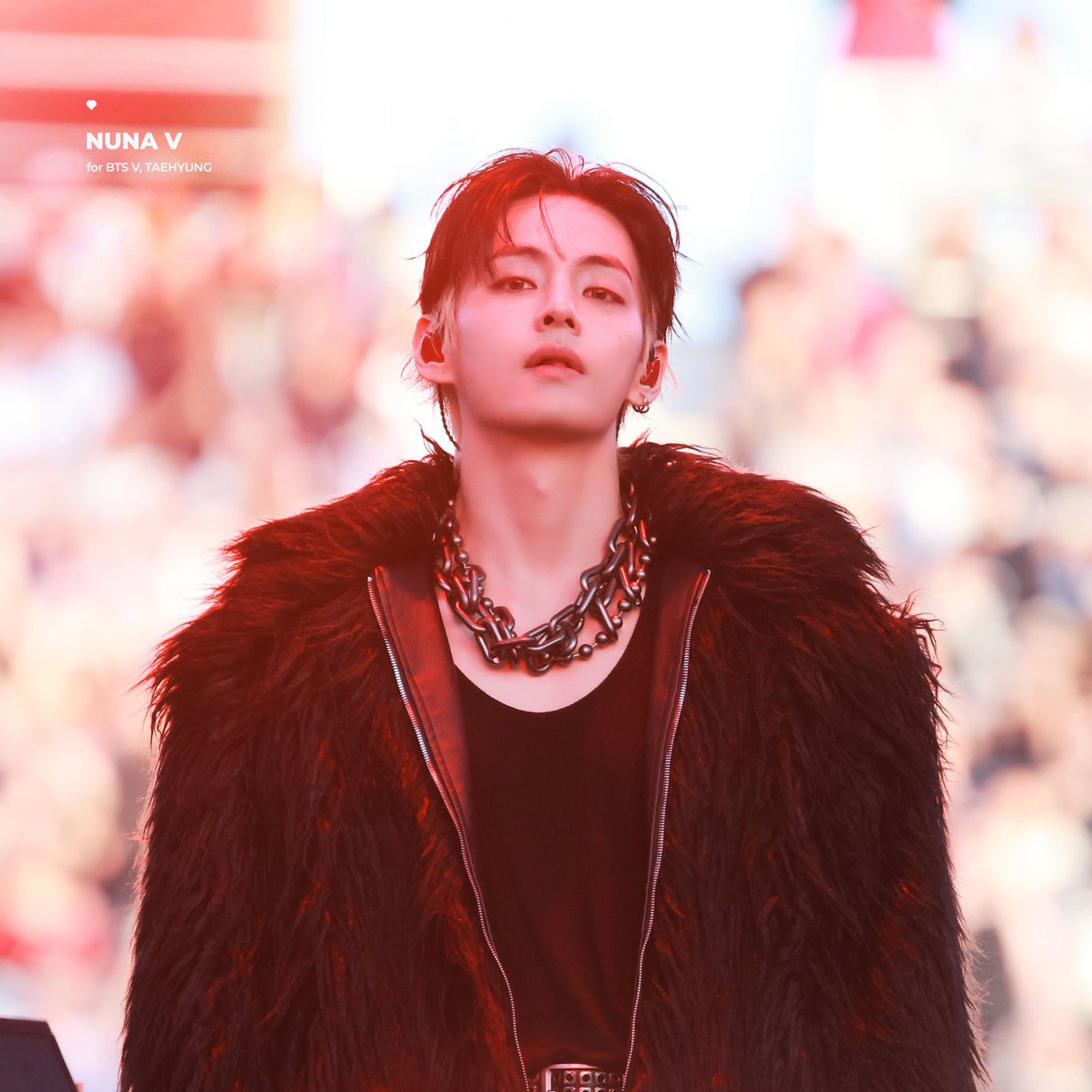 A moment captured by V (BTS)'s fan