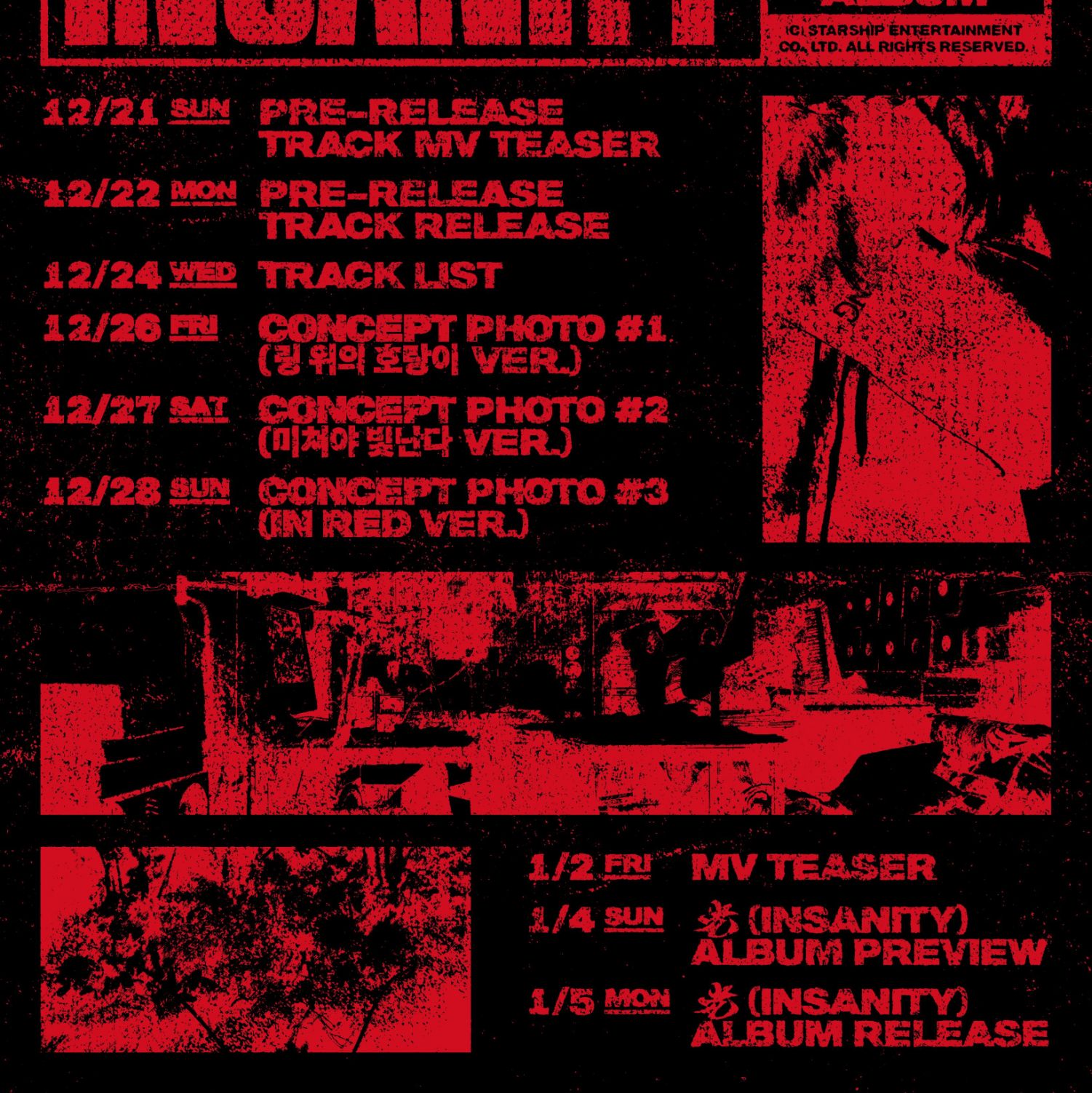 Recent activity shot of MONSTA X