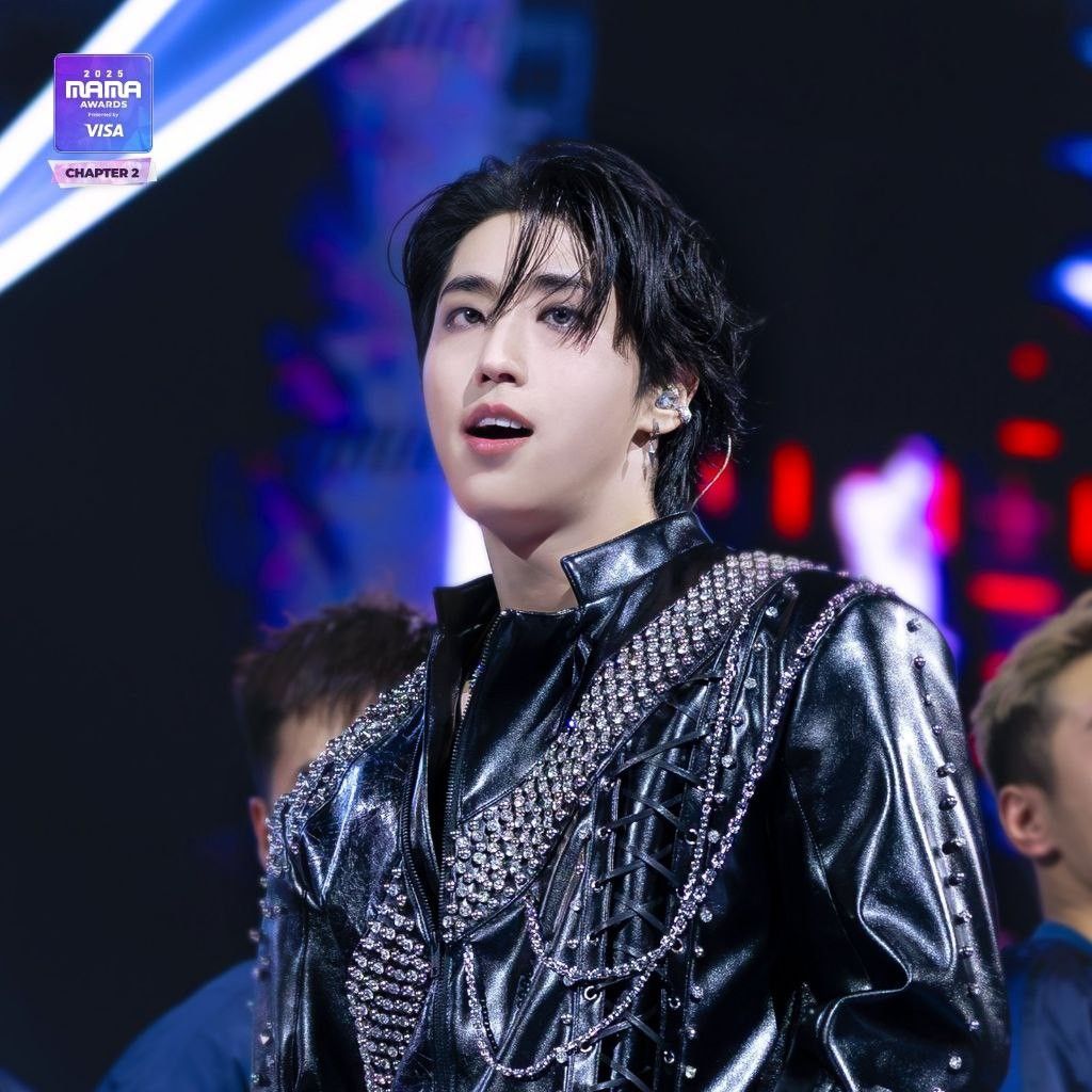 A moment captured by Stray Kids's fan