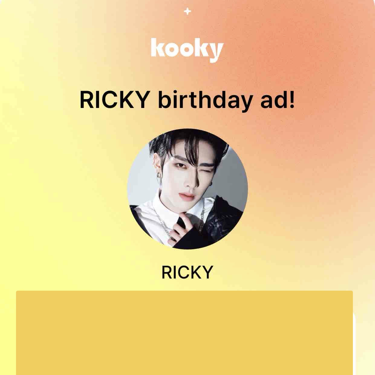 Recent activity shot of Ricky (ZEROBASEONE)
