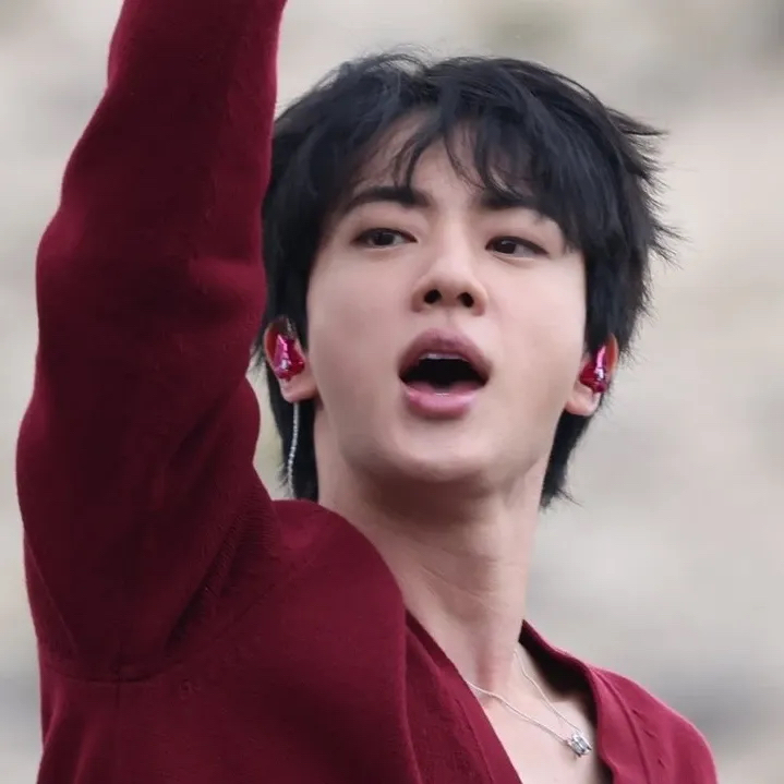 Recent activity shot of Jin (BTS)