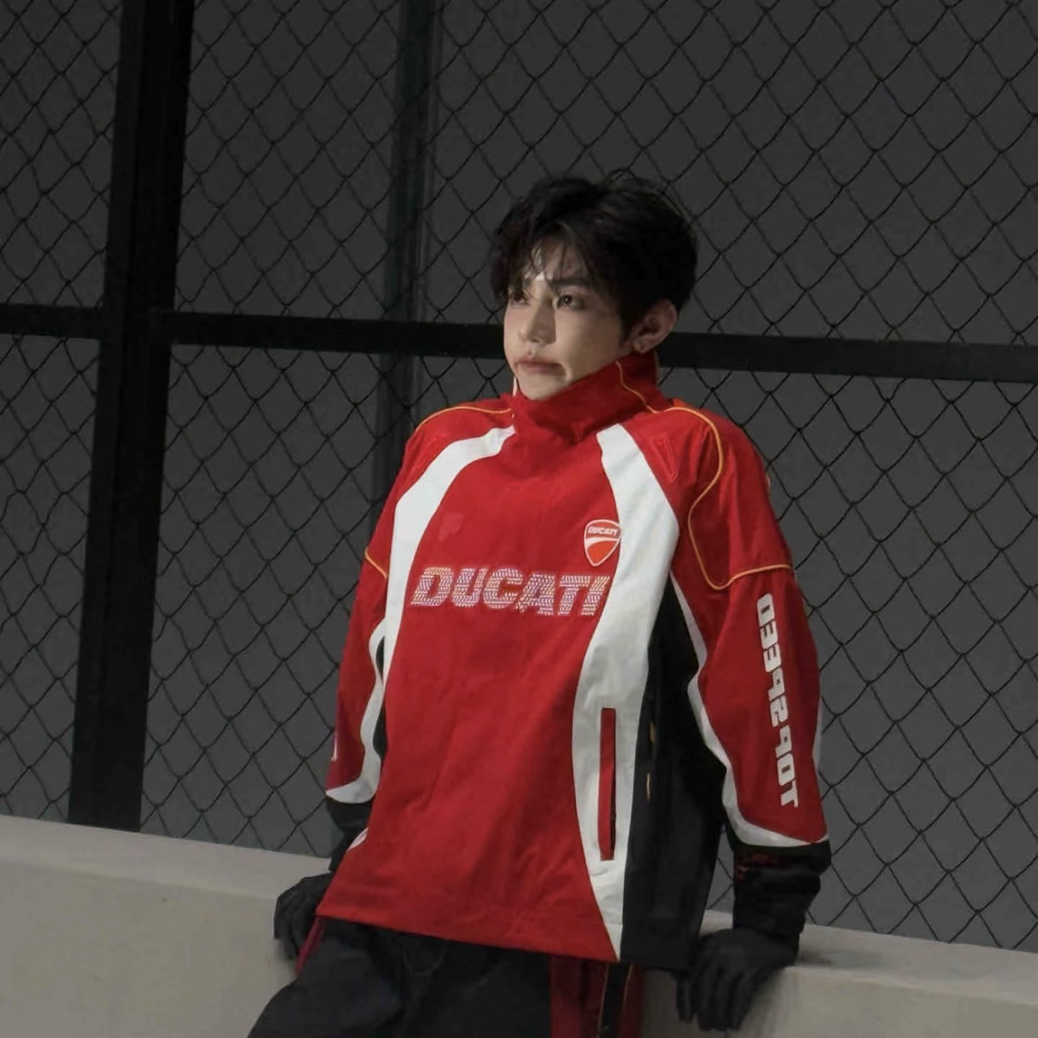 A moment captured by Zhang Hao's fan