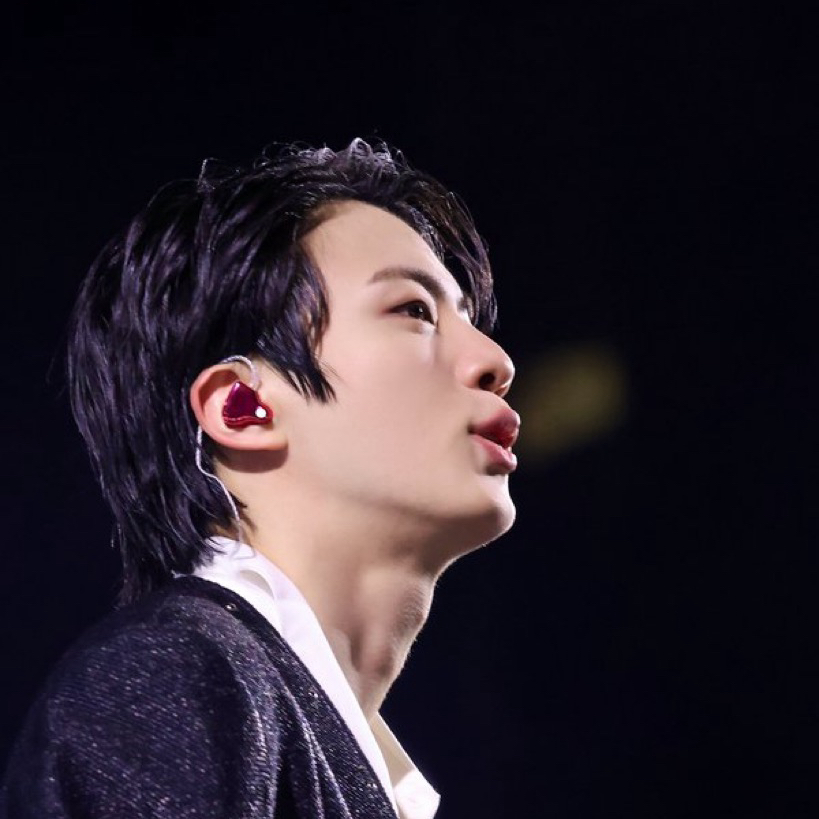 Recent activity shot of Jin (BTS)