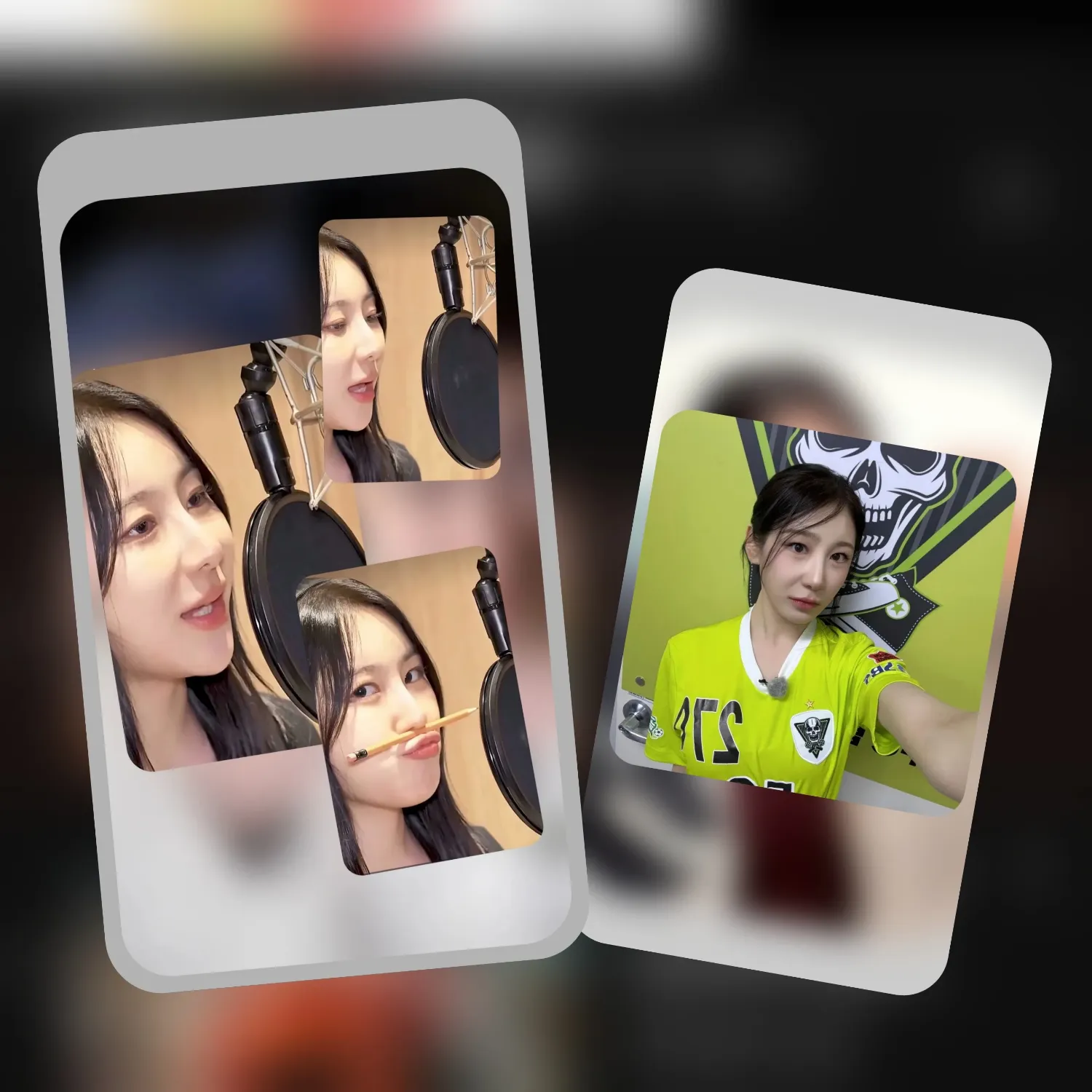 Behind-the-scenes cut of Lee Chaeyeon