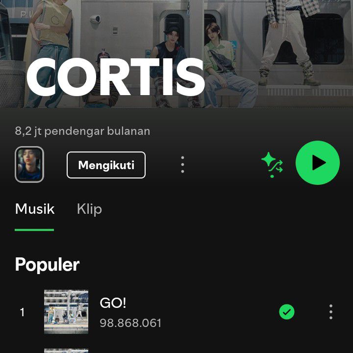 Recent activity shot of CORTIS