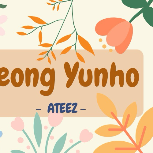 Recent activity shot of Yunho (ATEEZ)