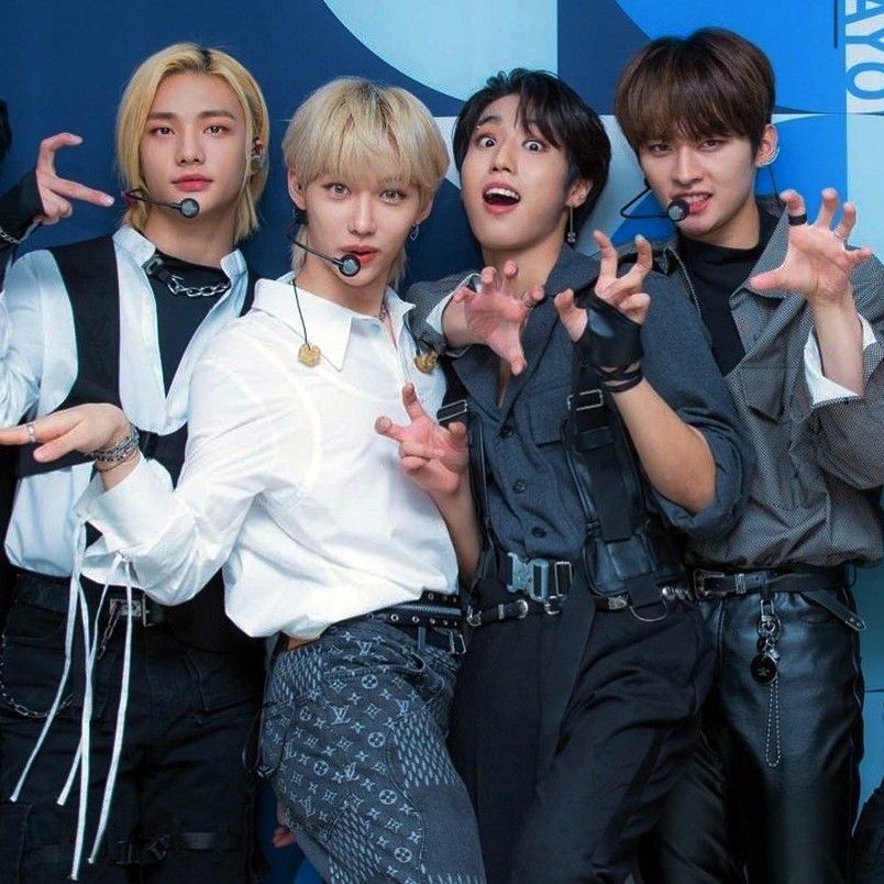 A moment captured by Stray Kids's fan