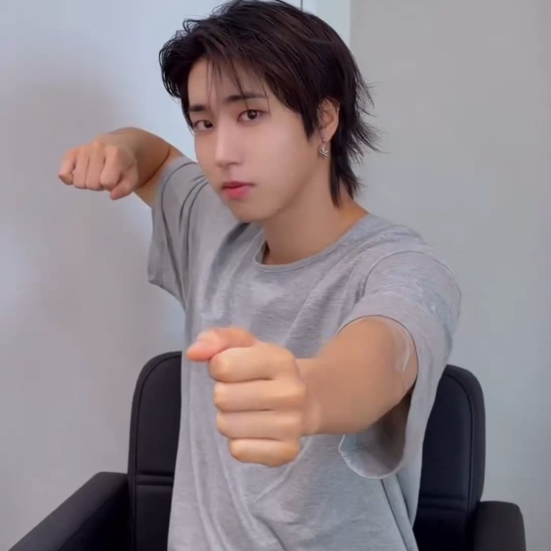 Recent activity shot of HAN (Stray Kids)
