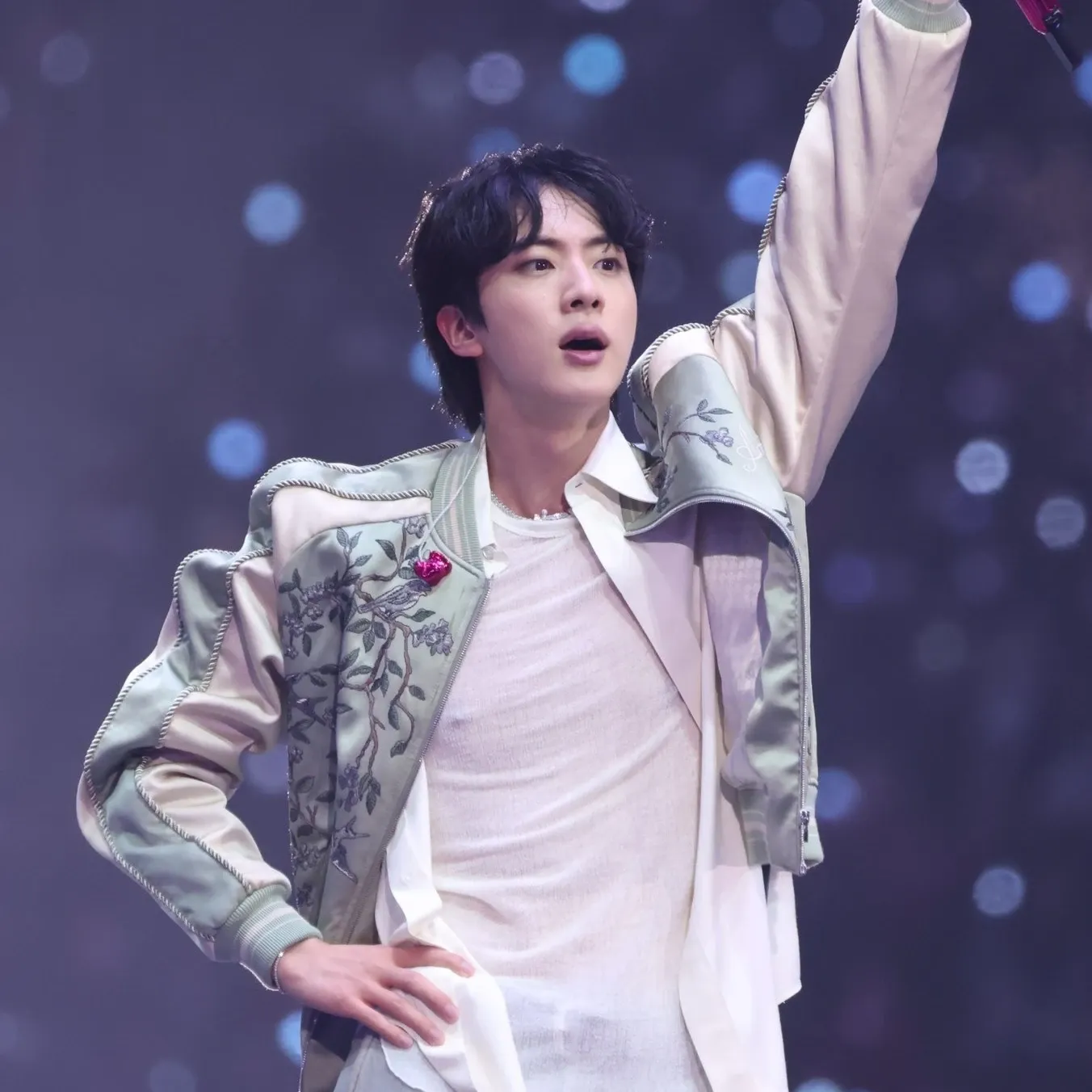 Momen yang diabadikan oleh penggemar Jin (BTS)