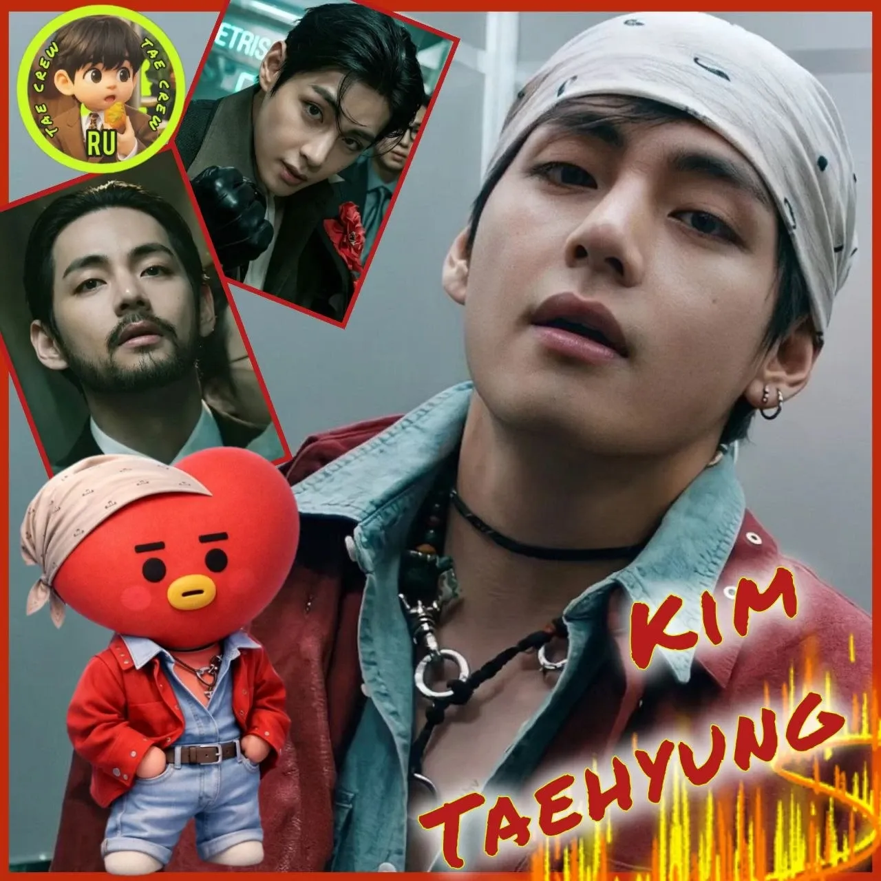 A moment captured by V (BTS)'s fan