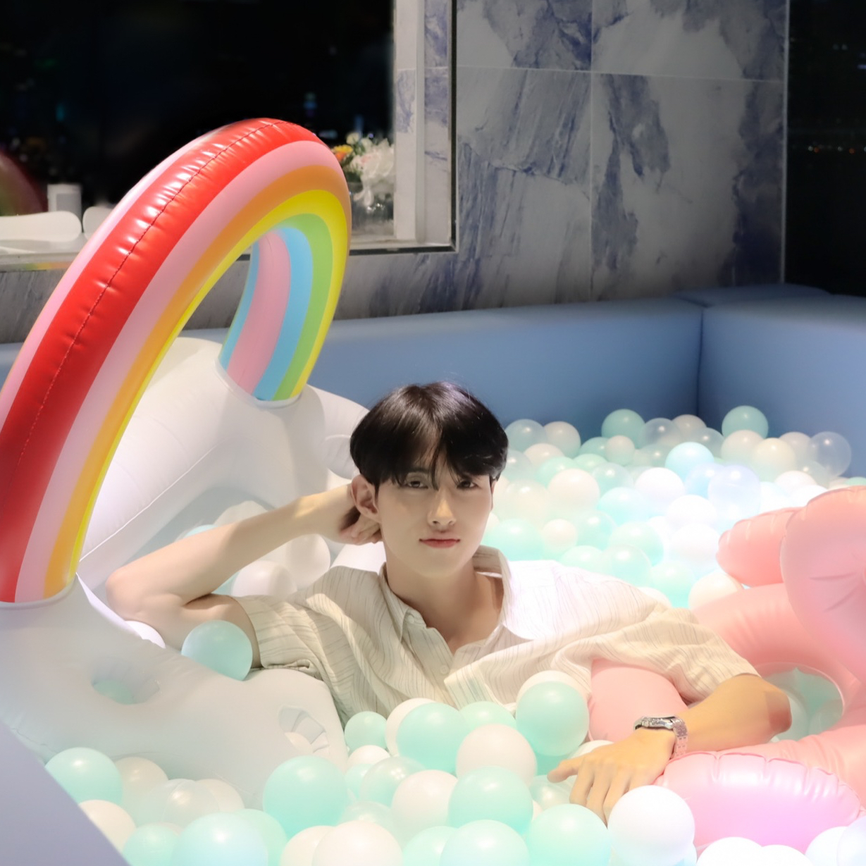 A moment captured by Yeoone (PENTAGON)'s fan