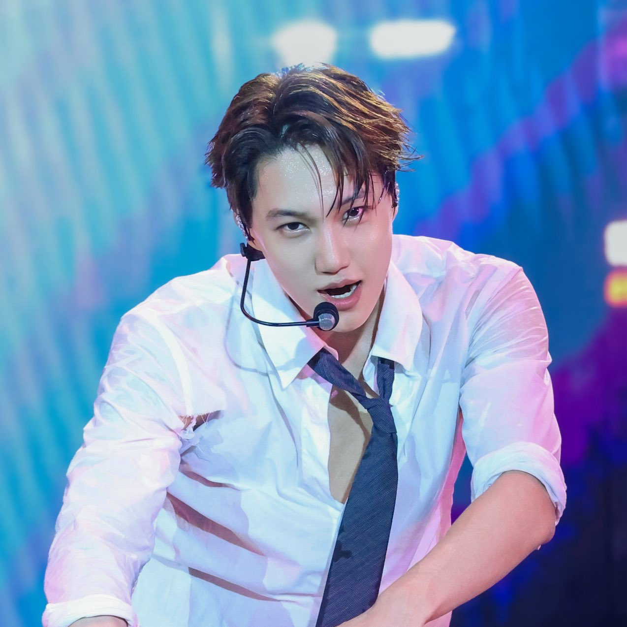 Recent activity shot of Kai (EXO)