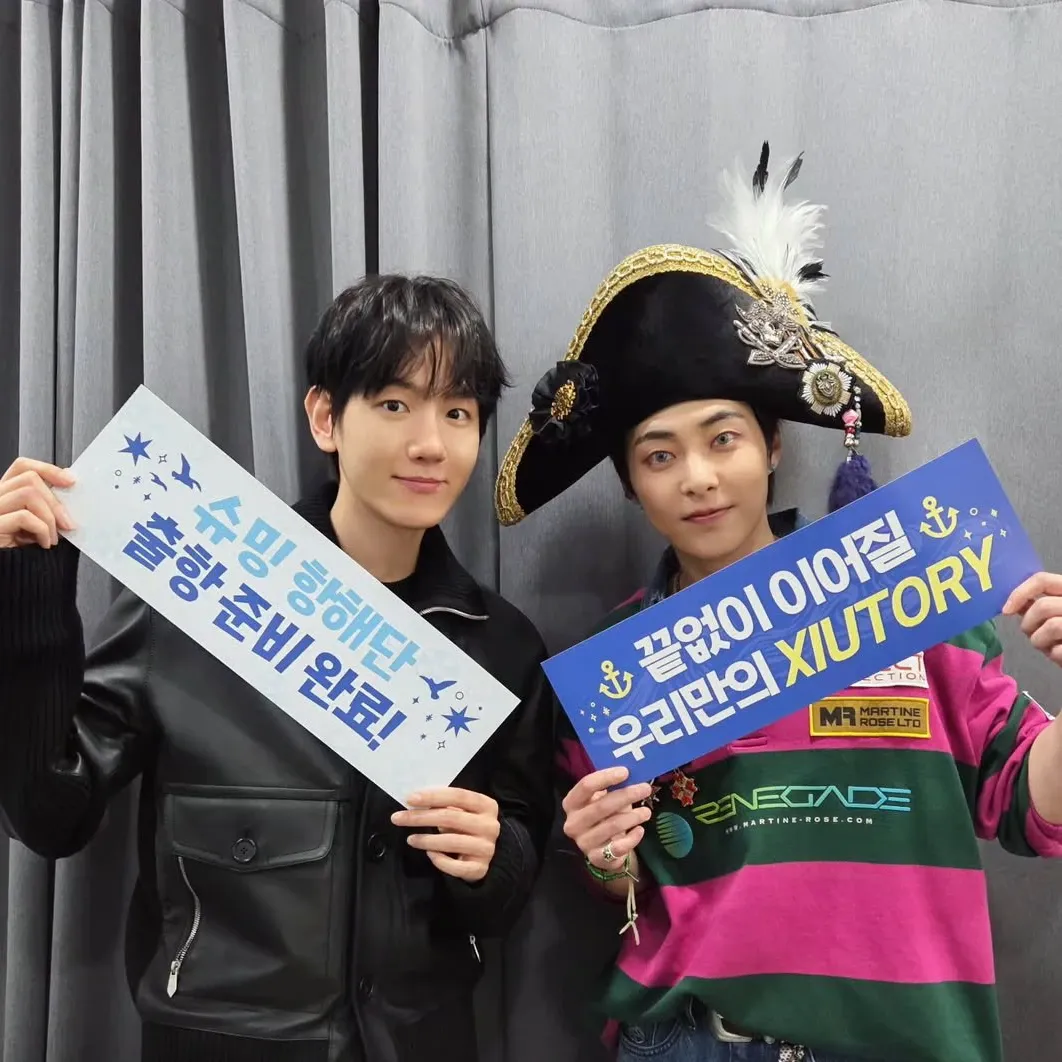 EXOの舞台裏ショット