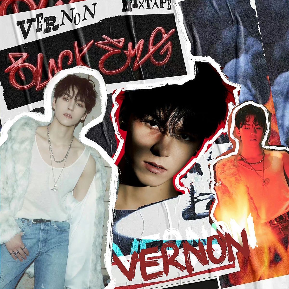 A moment captured by Vernon (SEVENTEEN)'s fan