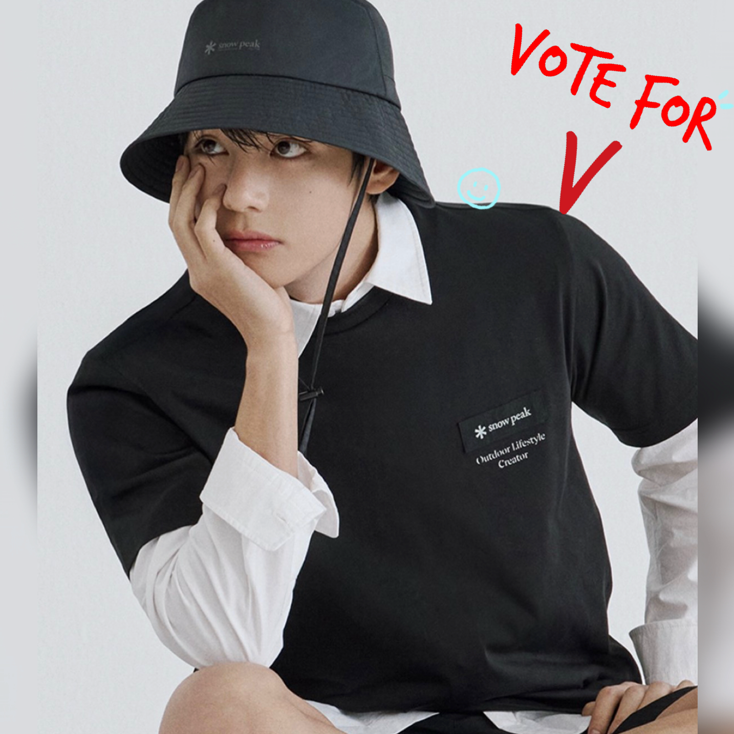 A moment captured by V (BTS)'s fan